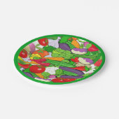 Colorful Veggies Papieren Bordje (Gekanteld)