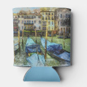 Colorful Venice Blue Gondolas Blikjeskoeler (Achterkant)