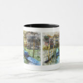 Colorful Venice Blue Gondolas Mok (Midden)