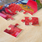 Colorful Venice Canal & gondola, Venezia Italië Legpuzzel (Zijkant)