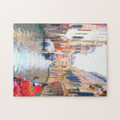 Colorful Venice Canal & gondola, Venezia Italië Legpuzzel (Horizontaal)
