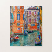 Colorful Venice Canals Gondola Legpuzzel (Verticaal)