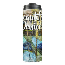 Colorful Venice Gondolas Painting