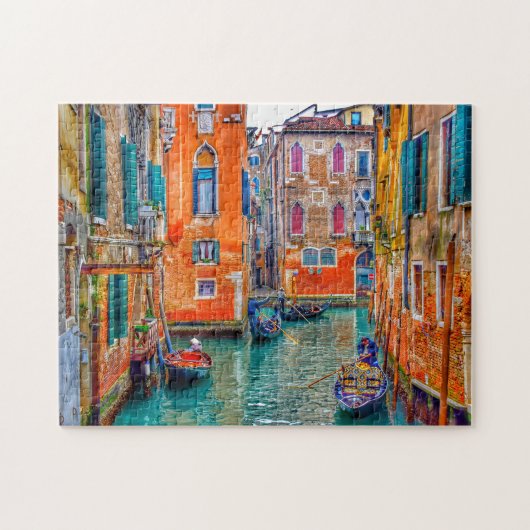 Colorful Venice Italy Travel Photo Legpuzzel (Horizontaal)