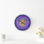 Colorful vibrant centering Circles Watercolor -  Ronde Klok (Huis)