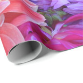 Colorful Vibrant Dahlia Flowers Cadeaupapier (Rol Hoek)