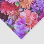 Colorful Vibrant Dahlia Flowers Tissuepapier (Detail)