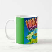 Colorful Vibrant  Virginia Map Mug Koffiemok (Links)