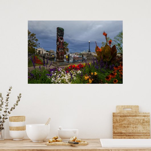 Colorful Victoria Harbor Poster (Keuken)