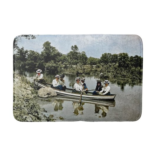 Colorful Victoriaans Era Summer Boeing leuke kunst Badmat (Voorkant)