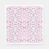 Colorful Victoriaans Muster Pattern Servet (Voorkant)