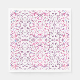 Colorful Victoriaans Muster Pattern Servet