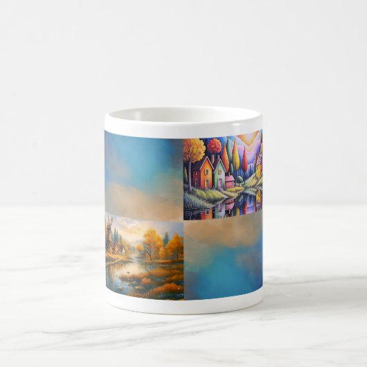Colorful Village Mug Koffiemok (Center)