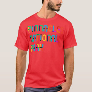 Colorful Vintage I Love Pinnacles National Park Tr T-shirt