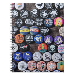 Colorful Vintage Retro Badge Collectie Notitieboek