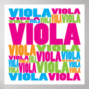 Colorful Viola Poster