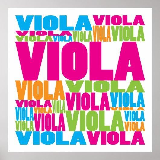 Colorful Viola Poster (Voorkant)