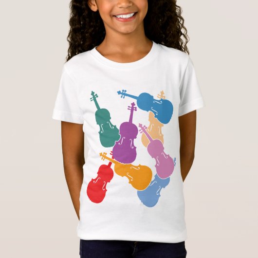 Colorful Violas T-shirt (Voorkant)