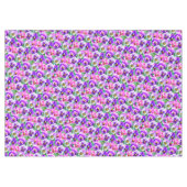 Colorful Violets Pansy Flower Pattern Tafelkleed (Voorkant (Horizontaal))