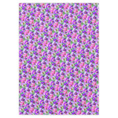 Colorful Violets Pansy Flower Pattern Tafelkleed (Voorkant)
