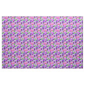 Colorful Violets Pansy Flowers Pattern Stof (Yard (91,4 cm))