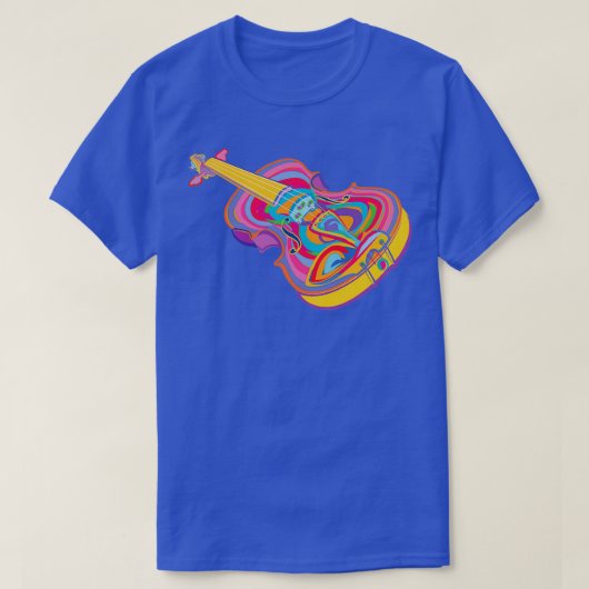 Colorful Violin 1 T-shirt (Design voorkant)