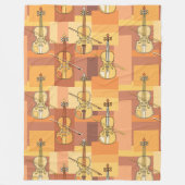 Colorful Violin Blocks Fleece Deken (Voorkant)