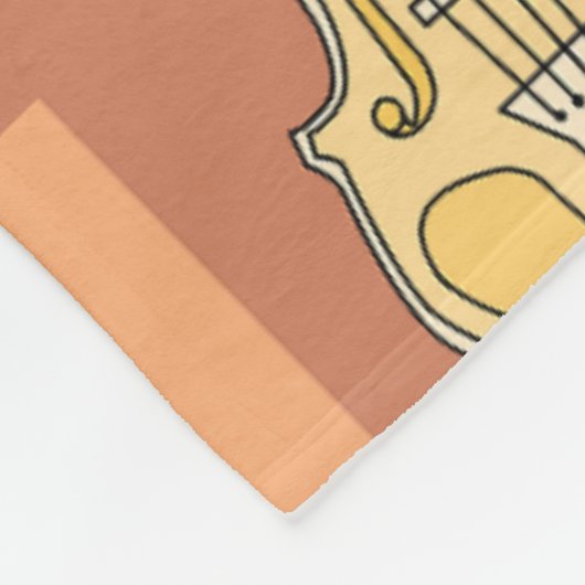 Colorful Violin Blocks Fleece Deken (Hoek)