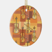 Colorful Violin Blocks Keramisch Ornament (Rechts)