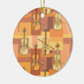 Colorful Violin Blocks Keramisch Ornament (Links)