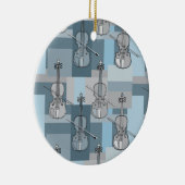 Colorful Violin Blocks Keramisch Ornament (Rechts)