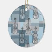 Colorful Violin Blocks Keramisch Ornament (Links)