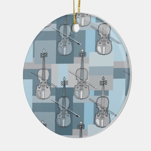 Colorful Violin Blocks Keramisch Ornament (Links)