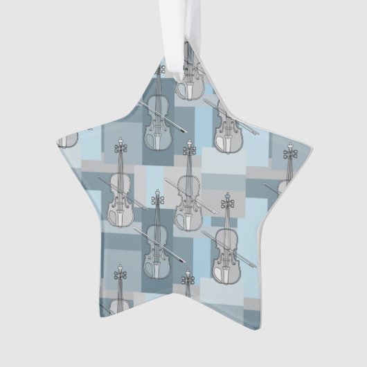 Colorful Violin Blocks Ornament (voorkant)