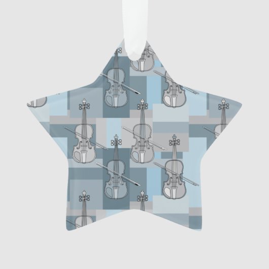 Colorful Violin Blocks Ornament (voorkant)