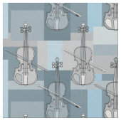 Colorful Violin Blocks Stof (Close Up)