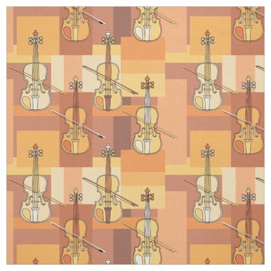 Colorful Violin Blocks Stof (Swatch)