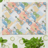 Colorful Violin Blocks Theedoek (Gevouwen)