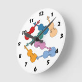 Colorful Violin Ronde Klok (Hoek)