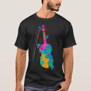 Colorful Violin  T-shirt