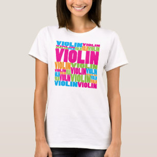 Colorful Violin T-shirt
