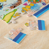 Colorful Virgin Islands Map 8x10 Legpuzzel (Zijkant)