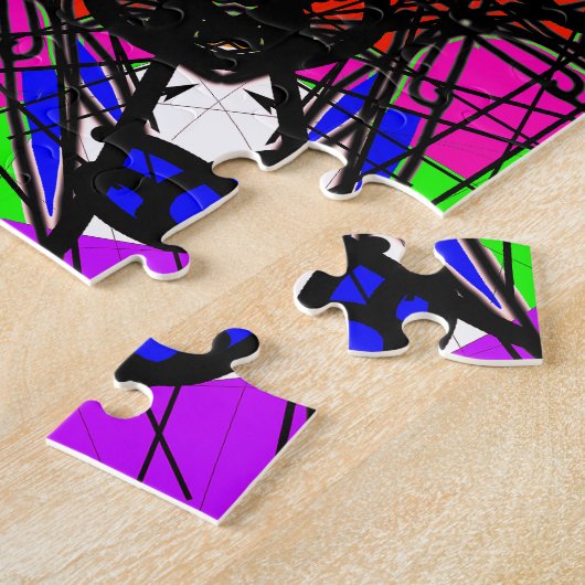 Colorful Visionary Mandala Legpuzzel (Zijkant)