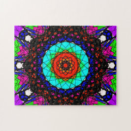 Colorful Visionary Mandala Legpuzzel