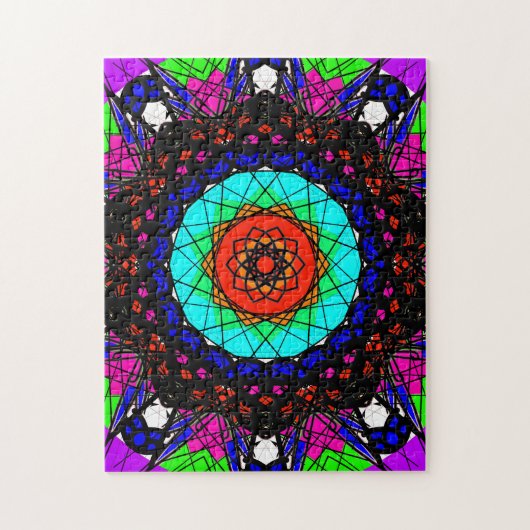 Colorful Visionary Mandala Legpuzzel (Verticaal)