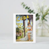 Colorful  Visit Cuba Dancer Briefkaart (Staand voorkant)