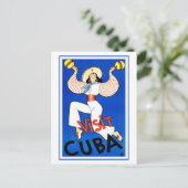 Colorful  Visit Cuba Dancer Briefkaart (Staand voorkant)