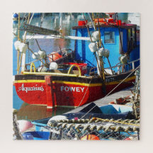 Colorful Vissen Boat aan de Quayside