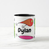 Colorful Vist Naam KoffieMok Mok (Midden)