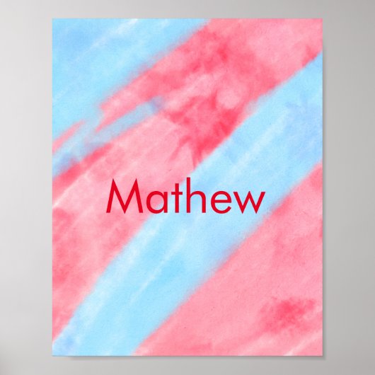 Colorful voegt jouw naam tekst afbeelding toe poster (Voorkant)